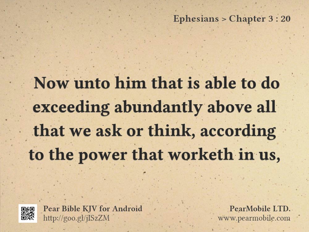 Ephesians, Chapter 3:20